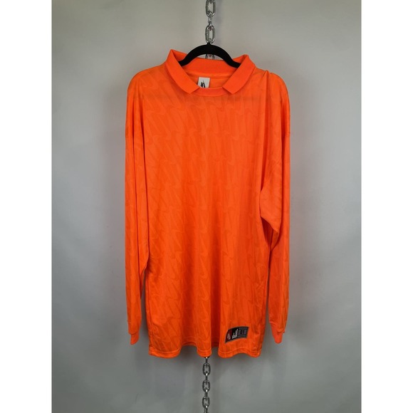 NEW Nike Lab Long‎ Sleeve Polo Dress Orange Womens Size M - Picture 1 of 9